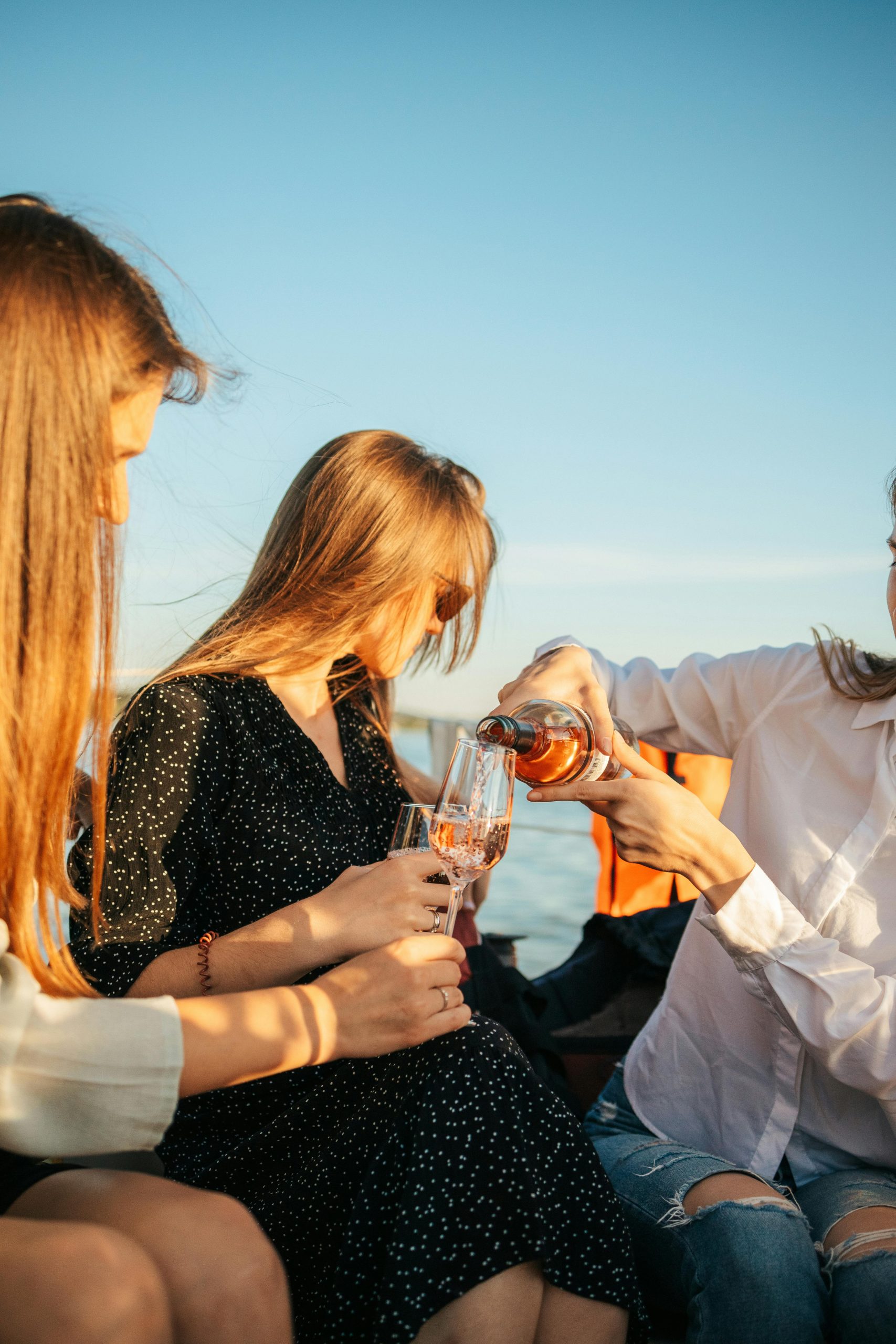 Girls on boat